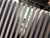 Wood Postmodern Sculptural Slatted Lounge Chair and Matching Ottoman in Charcoal Gray, Circa 1990s For Sale - Image 7 of 9