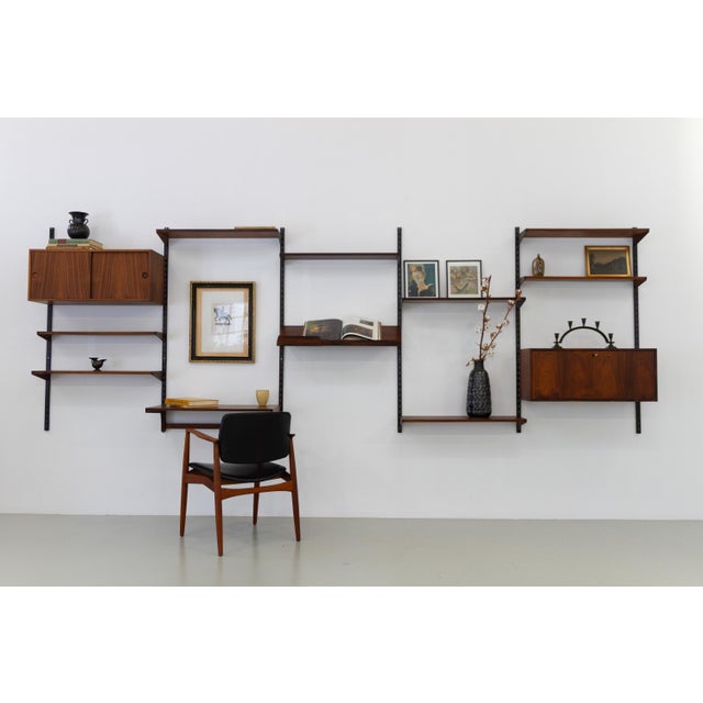 Danish Rosewood 5-Bay Modular Wall Unit by Kai Kristiansen for FM, 1960s For Sale - Image 9 of 18