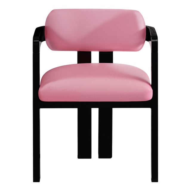 Vértigo Dining Chair in Pink Velvet from Moanne For Sale