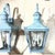 American Large Pair of Vintage Solid Brass Wall Lanterns - 12”x 12”x 24” For Sale - Image 3 of 15