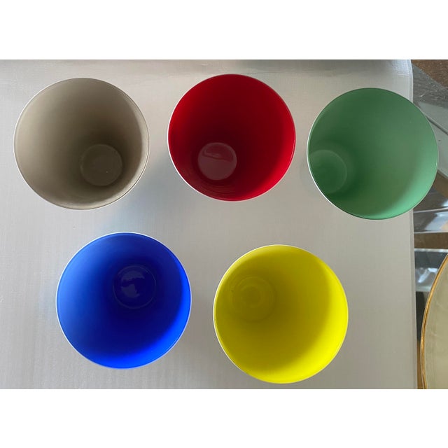 Modern 1950s Nason Muretti "Lidia" Tumblers - Set of 5 For Sale - Image 3 of 4