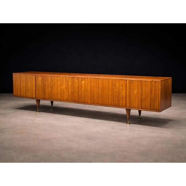Reeded Credenza in Caviúna Wood by Giuseppe Scapinelli, Brazil, 1950s For Sale - Image 16 of 16