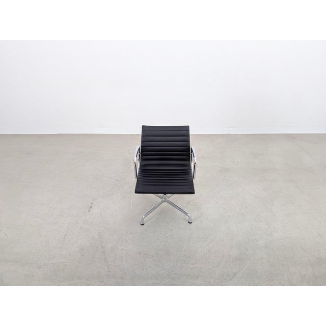 EA 108 Chair in Black Leather by Charles & Ray Eames for Vitra For Sale - Image 6 of 13