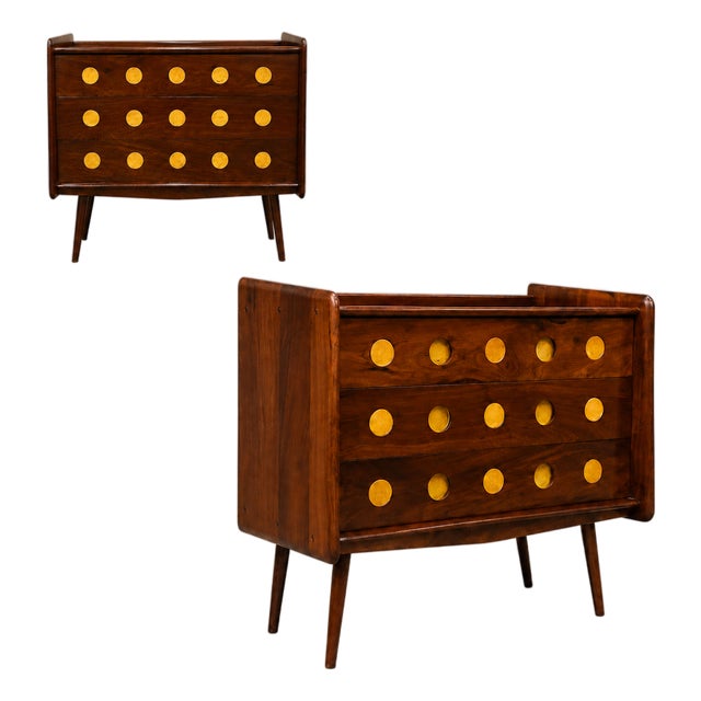 Brazilian Modern Imbuia Chest of Drawers by Móveis Cimo, Brazil, 1950s For Sale