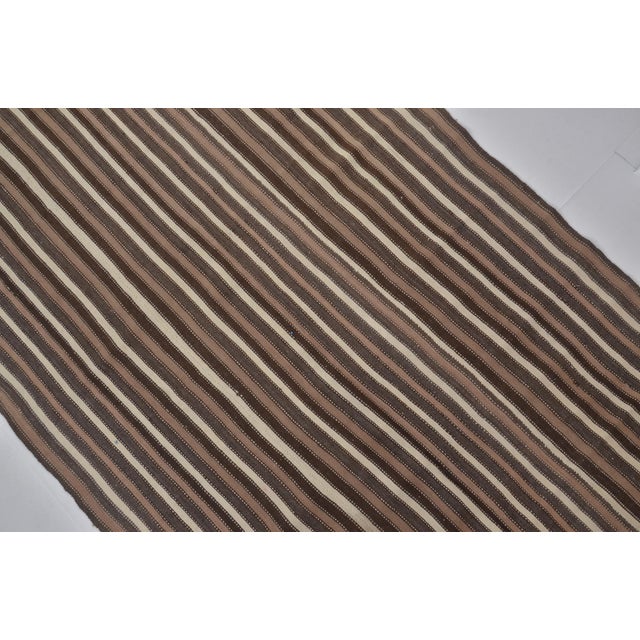 1960s 1960s Decorative Turkish Stripe Kilim Rug For Sale - Image 5 of 10