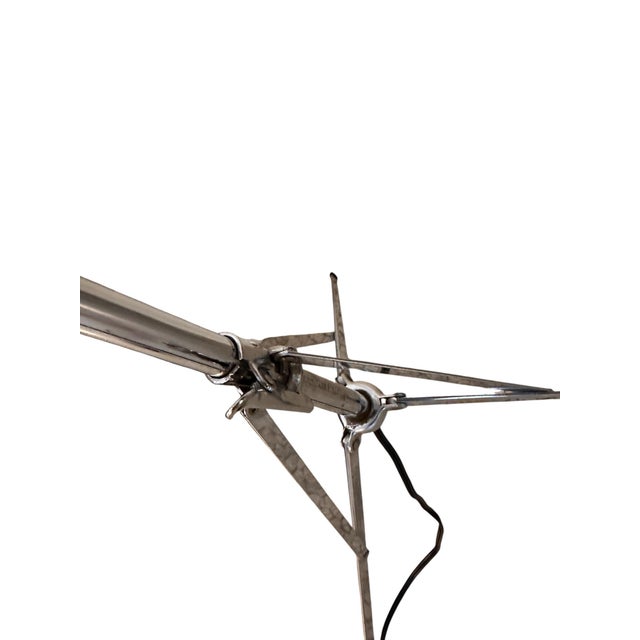 1950s Sonneman Style Eyeball, Tripod Floor Lamp in Chrome For Sale - Image 9 of 12