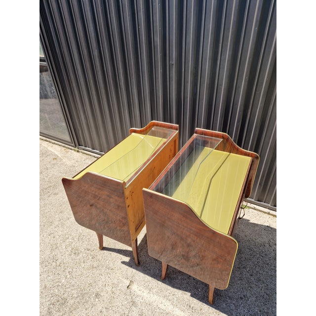 Vintage Art Deco Nightstands, 1940s, Set of 2 For Sale - Image 3 of 11