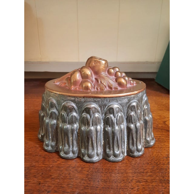 Vintage 19th C Copper Mold Pudding Pan For Sale - Image 4 of 12