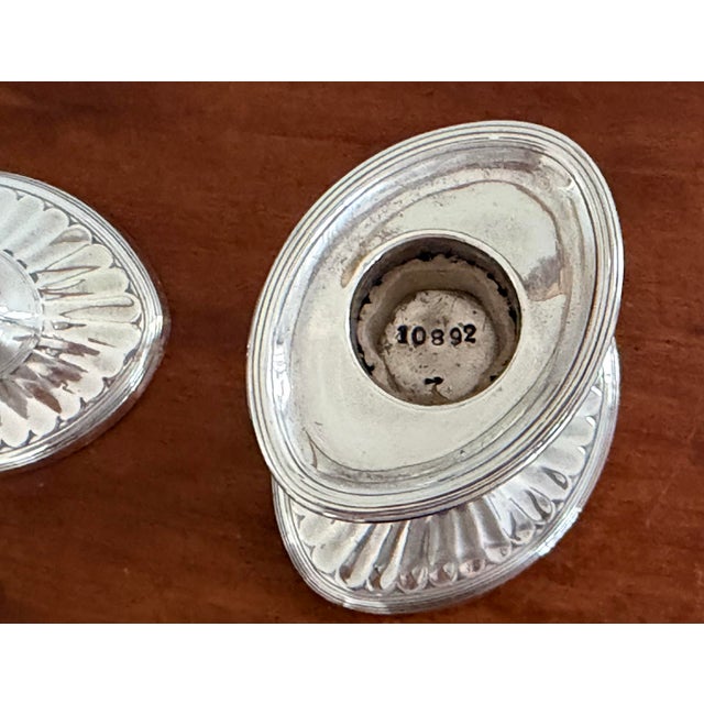 Pair of English George III Style Sterling Silver Candlesticks, 1890s For Sale - Image 9 of 12