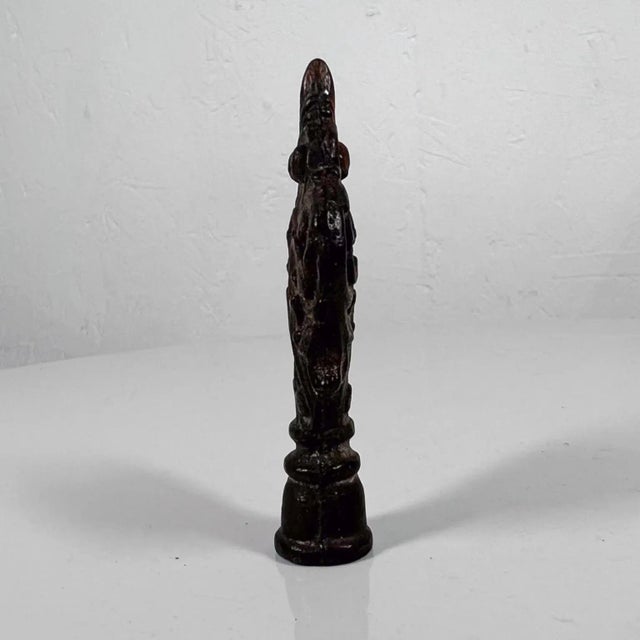 AMBIANIC presents Old Vintage Art Nouveau Lamp Finial in Cast Iron Lamp top decorative ornament 1.88 w x 3.38 h x .75 d...