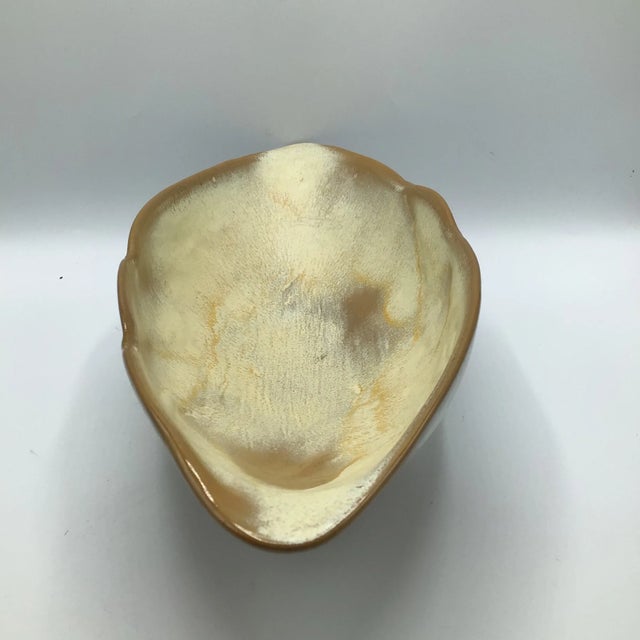 Mid-Century Modern Vintage Frankoma Centerpiece Plainsman Brown Satin Bowl For Sale - Image 3 of 13