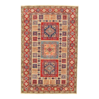 Pasargad DC Multi Color Pak Super Kazak Lamb's Wool Rug For Sale