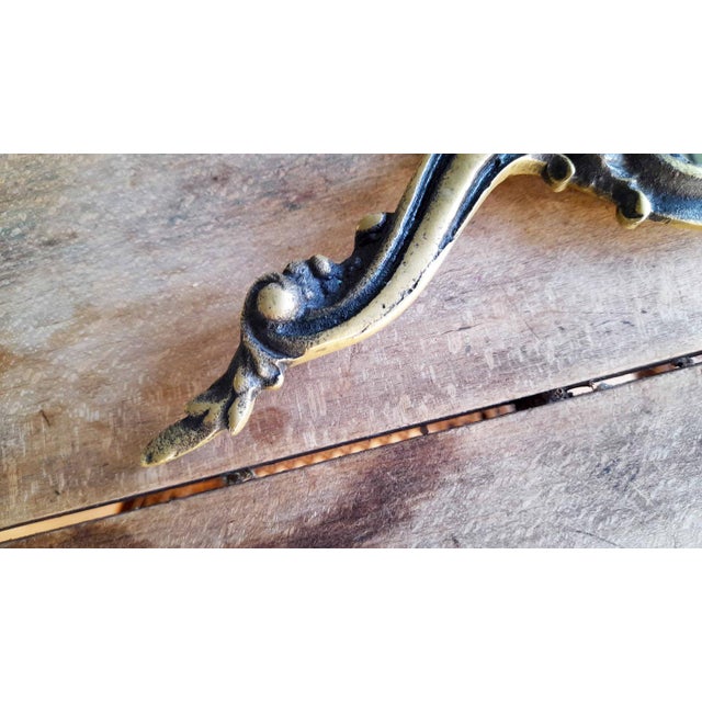 Art Nouveau Bronze Hand Mirror, 1930s For Sale - Image 4 of 9