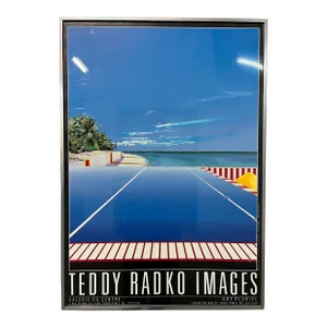 1980s Teddy Radko Images Paris Exiibition Original Framed Poster