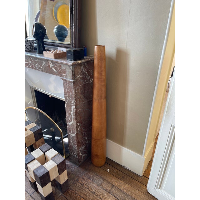 Large Vase in Wood, 1960s For Sale - Image 3 of 4