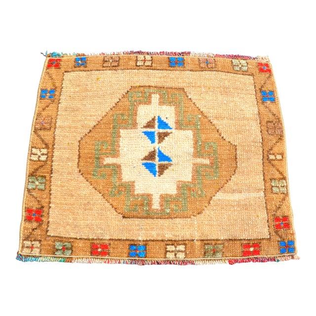 Vintage Boho Turkish Rug For Sale