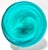 Hand Blown Turquoise Swirl Art Glass Ice Bucket or Cachepot For Sale - Image 4 of 8