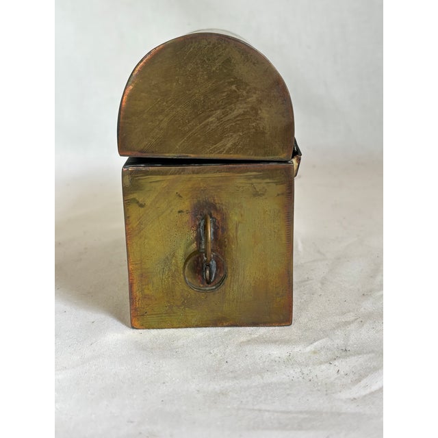1990s 1990s Vintage Brass Table Casket For Sale - Image 5 of 10