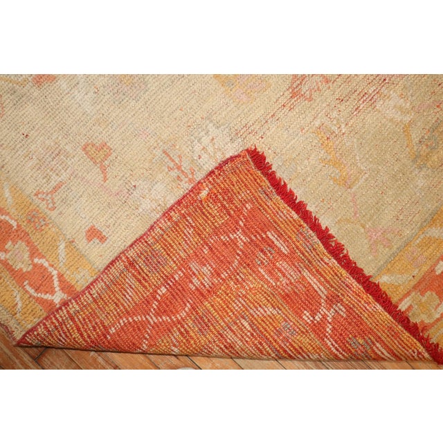 a late 19th century antique turkish oushak rug