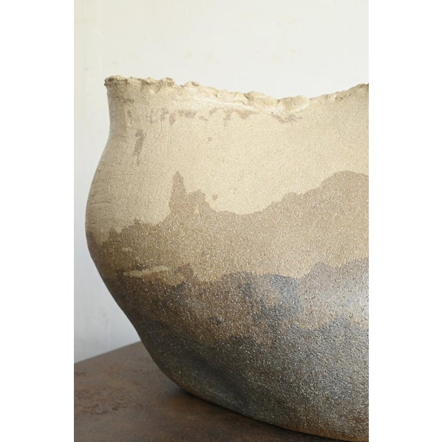 Ceramic Contemporary Japanese Ceramic Vase / Sculptural Twisted Form / Abstract /Po391 For Sale - Image 7 of 17