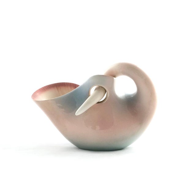 Made in Italy, 1960s. This centerpiece is made in lacquered terracotta, which has been brushed and airbrushed by hand. It...