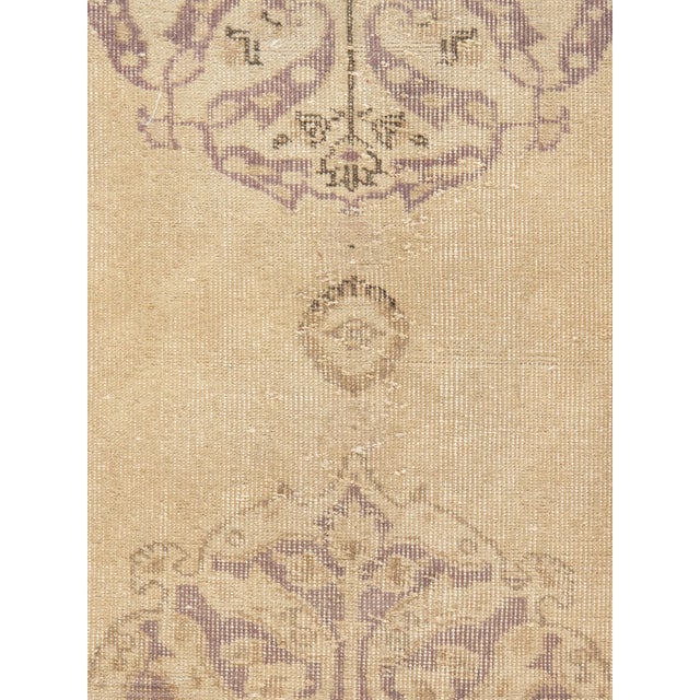 Antique Turkish Oatmeal Shabby Chic Sivas Runner Rug 2ft 10in X 10ft 5in For Sale In New York - Image 6 of 8