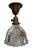 American 1920s Americana Fluted Halophane Shade Flushmount Light Fixture For Sale - Image 3 of 12