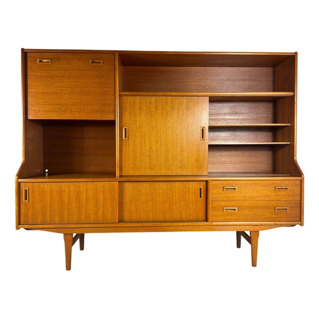 Vintage Danish Teak Highboard For Sale