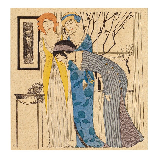 Models with Toad - Original Stencil by Paul Iribe - 1908 1908 For Sale