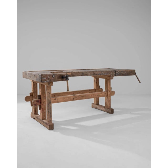 Antique Central European Carpenter’s Bench For Sale - Image 4 of 9