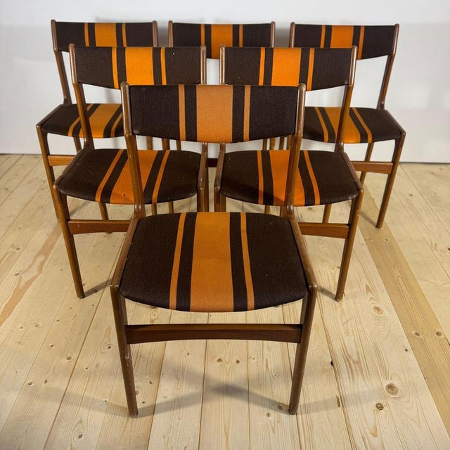Vintage Teak Chairs by Erik Buch, 1960s, Set of 6 For Sale - Image 11 of 11