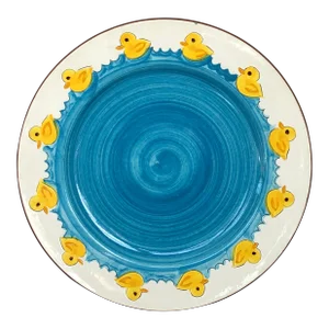 Decorative Stangl Pottery Plate With Yellow Ducks