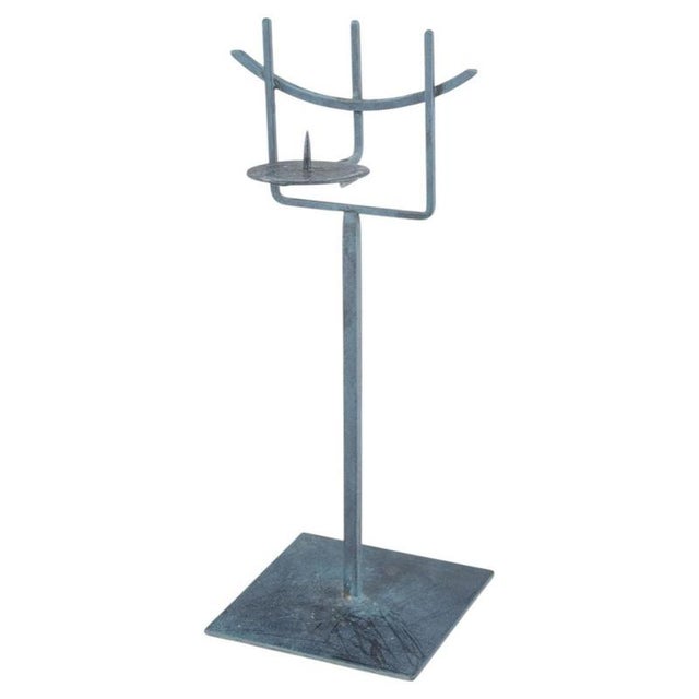 1970s Large Candleholder in Metal from Olof Lundström Orloff, 1970s For Sale - Image 5 of 5