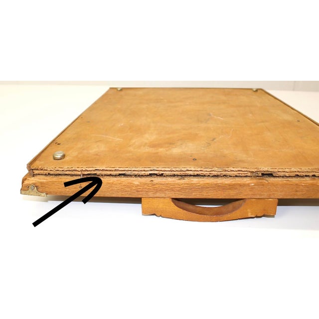 1960s Vintage Inlaid Wood Australian Animals Serving Tray For Sale - Image 5 of 5