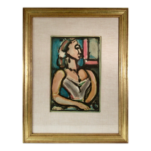 Georges Rouault "Femme Fiere" From The Suite "Les Fleurs Du Mal"" 1938 Reproduction Print