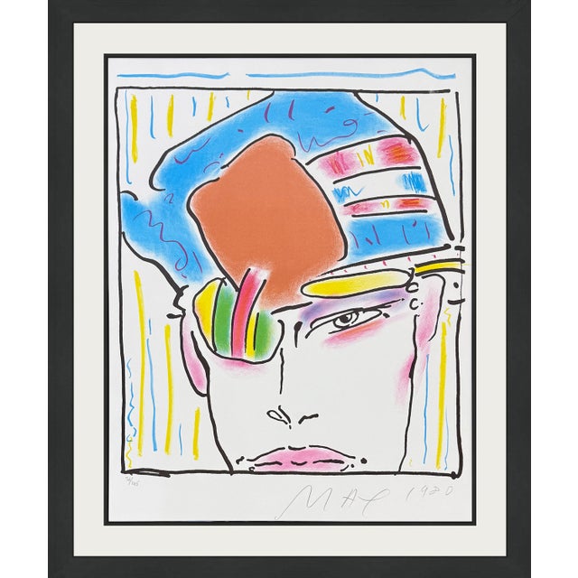 Peter Max, Zero's Friend (Framed Hand Signed Lithograph), 1980 For Sale