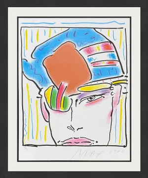 Peter Max, Zero's Friend (Framed Hand Signed Lithograph), 1980
