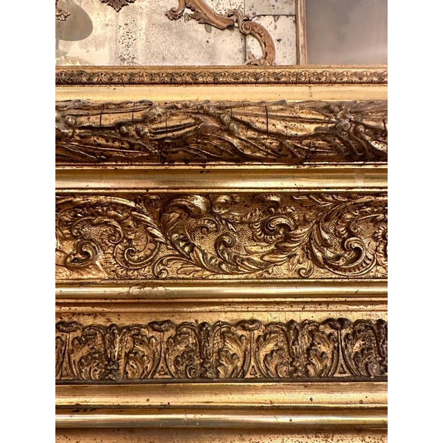 Large English Regency Gilt Pier Mirror, 1820s For Sale - Image 10 of 17