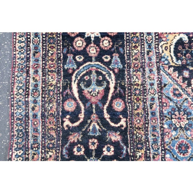 Antique Tehran Rug 4'10'' x 6'11'' For Sale - Image 10 of 11