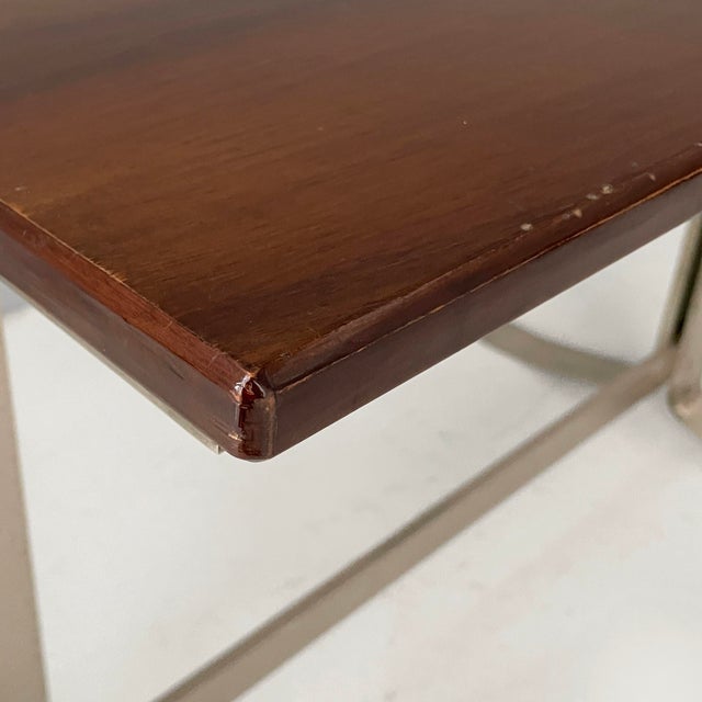 Italian Modern Wood and Steel Desk from Formanova, 1970s For Sale - Image 4 of 18
