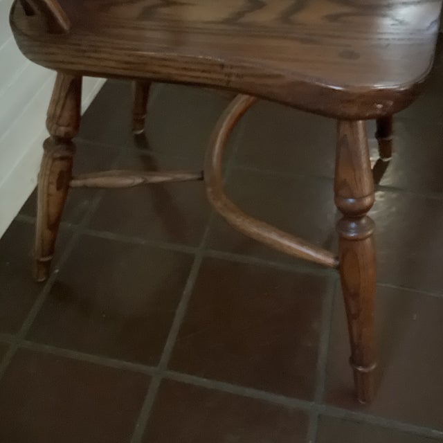 Coffee Drdimes Wooden Windsor Style Side Chair For Sale - Image 8 of 12