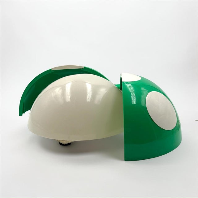 Green Lucinelle Ladybug Wall Lamp by Jean-Pierre Vitrac for Co&Co, France, 1970s For Sale - Image 4 of 14