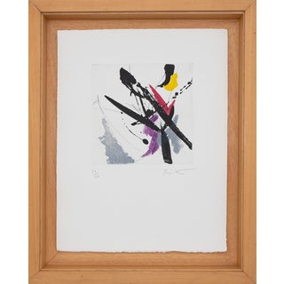 Jean Miotte, Composition abstraite H, Etching For Sale