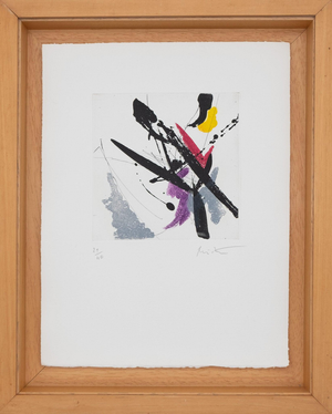 Jean Miotte, Composition abstraite H, Etching
