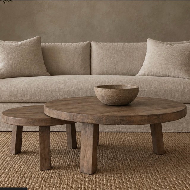 Solid elm wood in our natural finish. Please note this item is handcrafted and slight variations can be expected from...