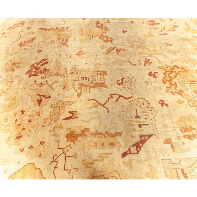 Late 19th Century Oversized 1880s Antique Indian Amritsar Rug For Sale - Image 5 of 9