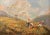 Oil on canvas, signed De Carlis, country scene, 20th century Delicate depiction of a country scene, peasant women picking...