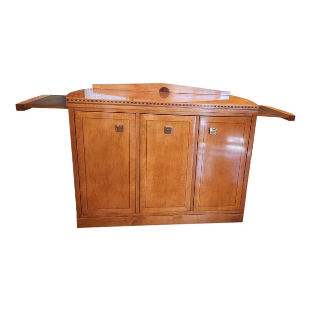 Beautiful Hickory White Co. Biedermeier Style Genesis Server, Attributed For Sale