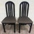 This is a pair of vintage Italian postmodern dining side chairs made by ID Export SRL in 1992. Crafted in Italy, they...