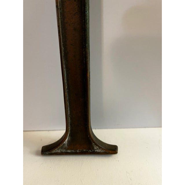 1950s 1950s Mid-Century Giant Copper Letter N For Sale - Image 5 of 8